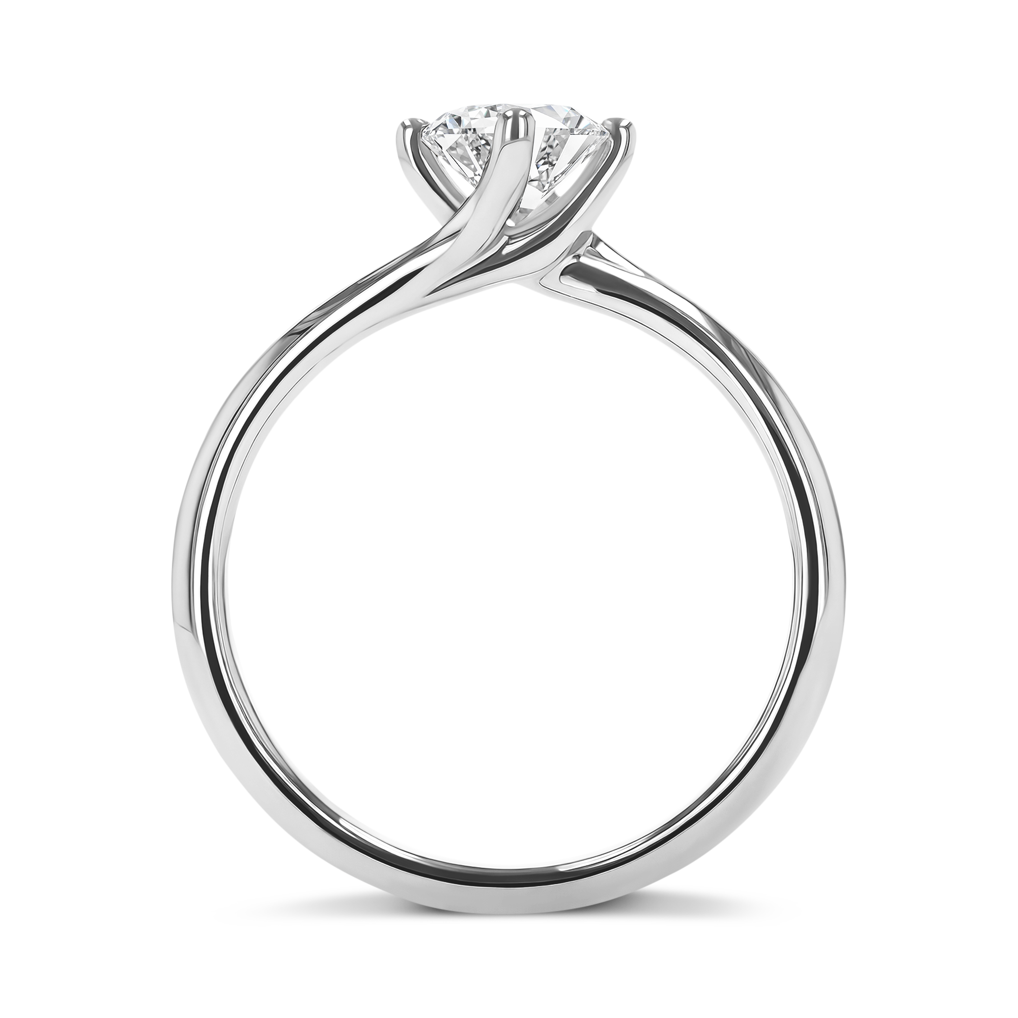 0.70CT Diamond Solitaire Ring Brilliant Cut, Solitaire, Four Claw Set_3