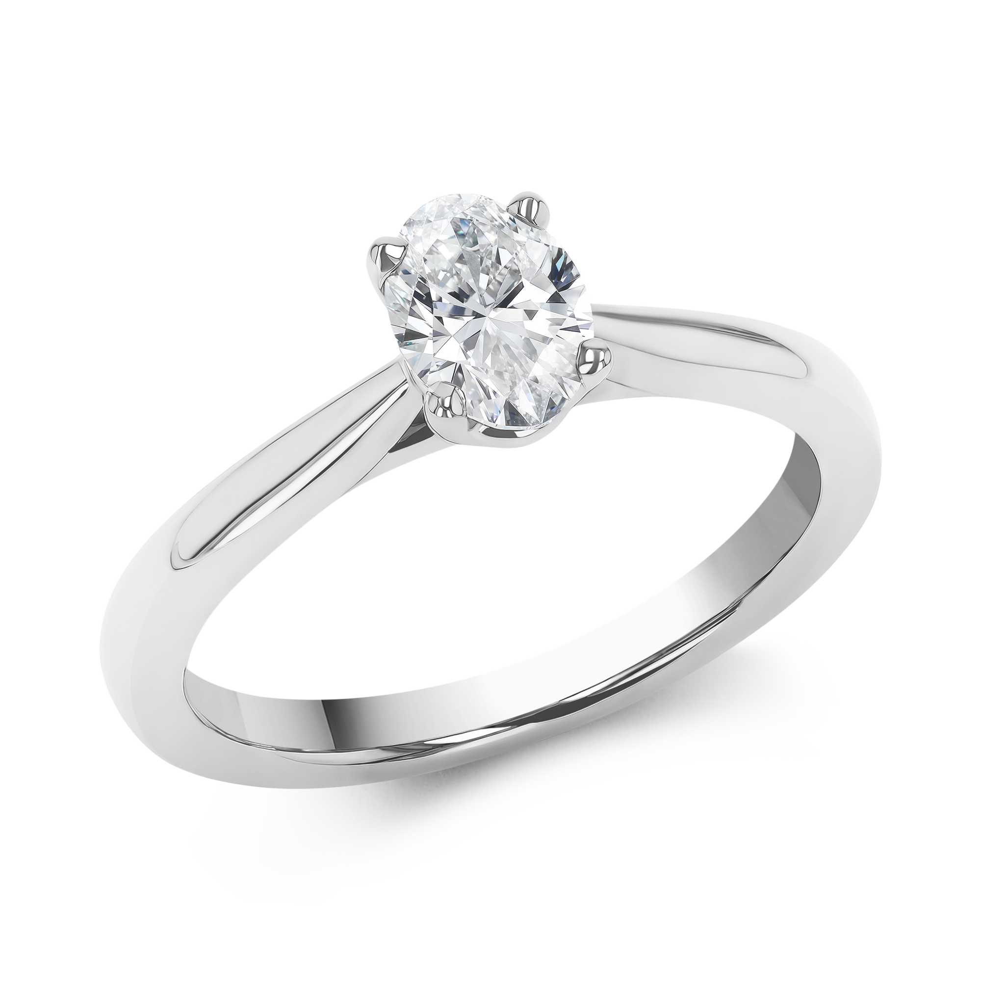 0.60CT Diamond Solitaire Ring Oval Cut, Solitaire_1