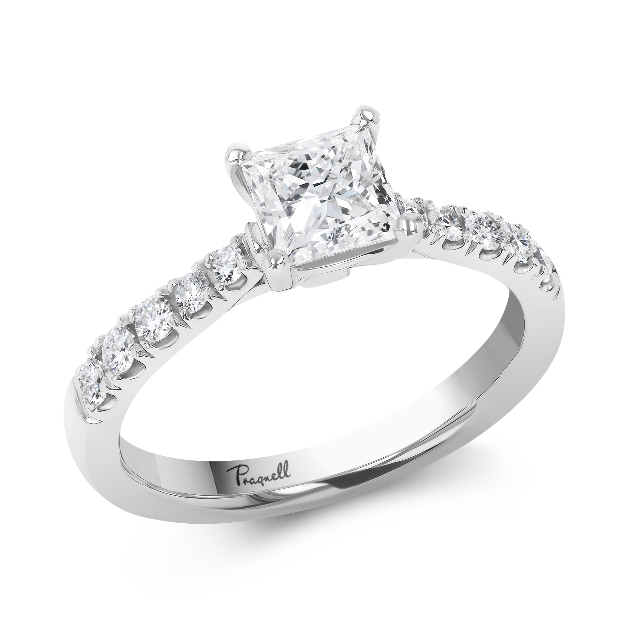 Celestial 0.90ct Diamond Solitaire Ring Princess Cut, Claw Set_1