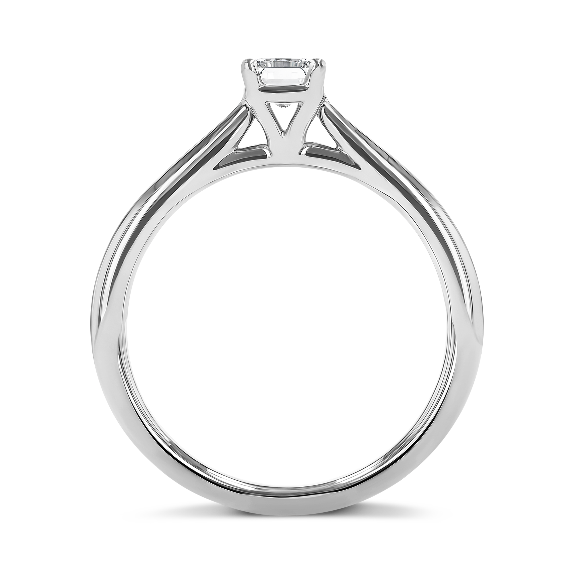 Gaia 0.52ct Diamond Ring Emerald Cut, Claw Set_3