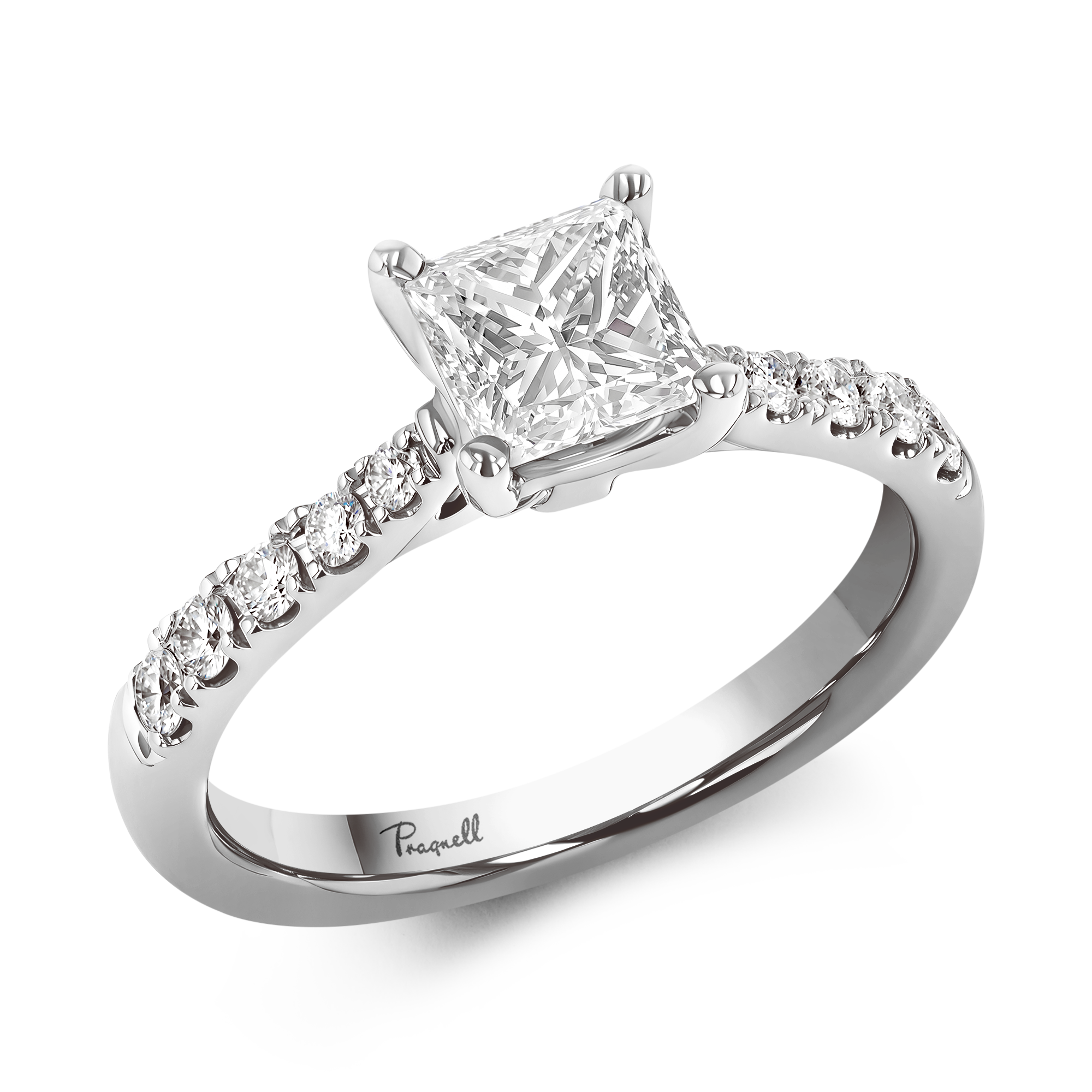 Celestial 1.00ct Diamond Solitaire Ring Princess Cut, Claw Set_1