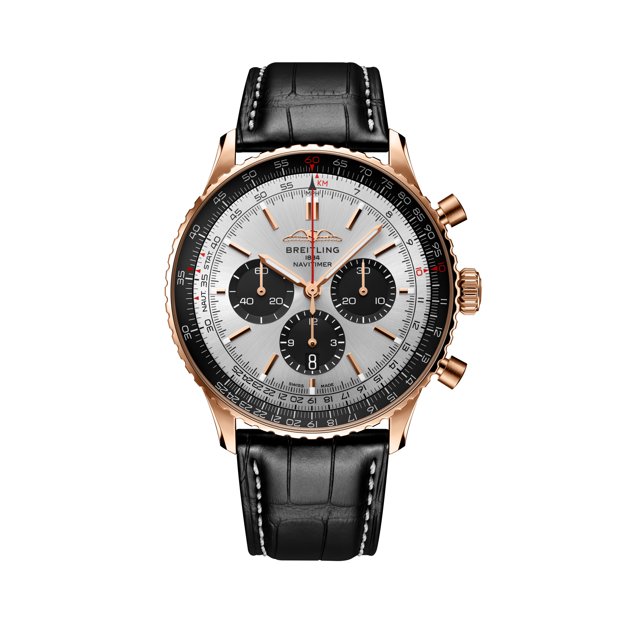 Breitling Navitimer B01 Chronograph 46 46mm, Silver Dial, Baton Numerals_1