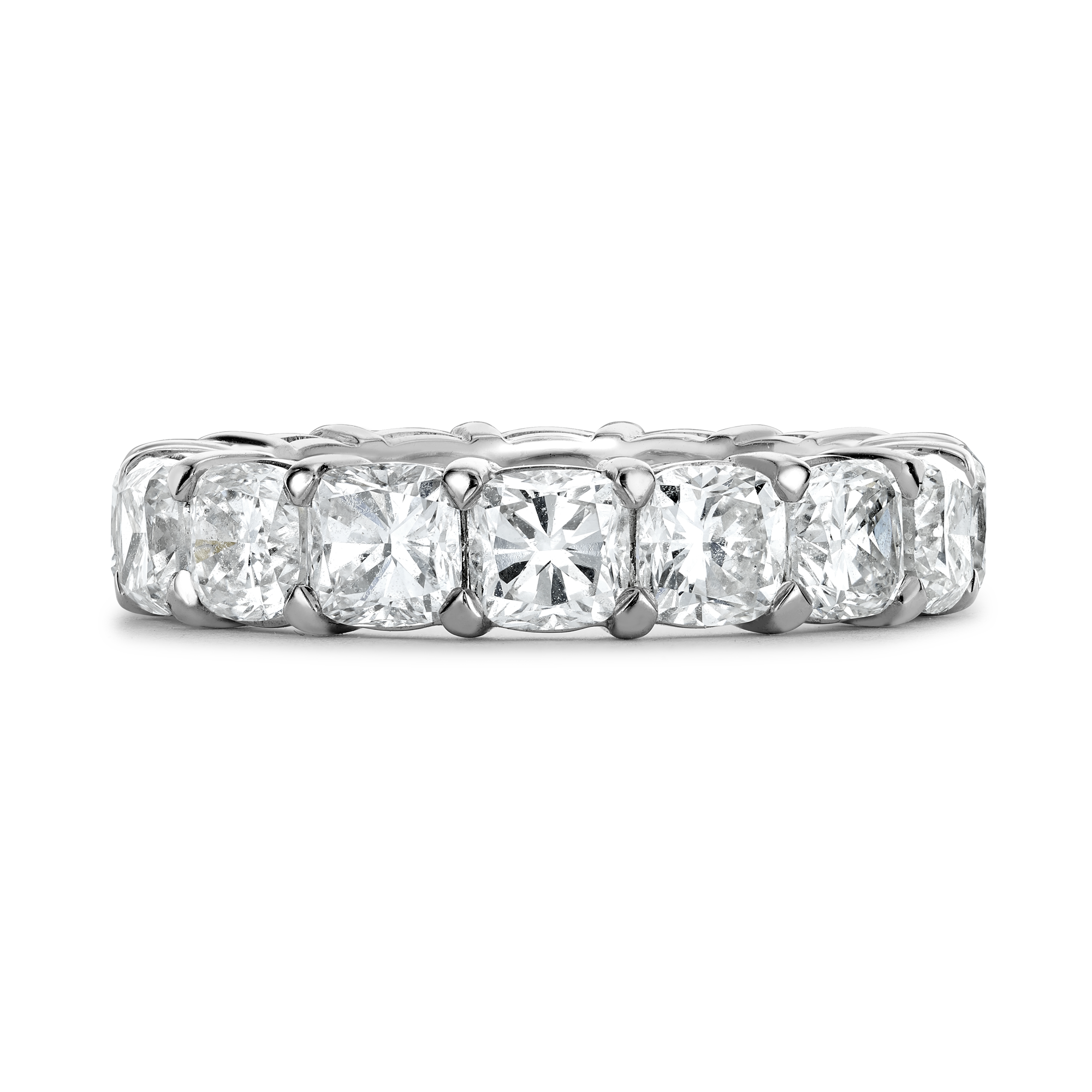 Cushion Cut Diamond Eternity Ring Cushion Cut, Eternity, Claw Set_2