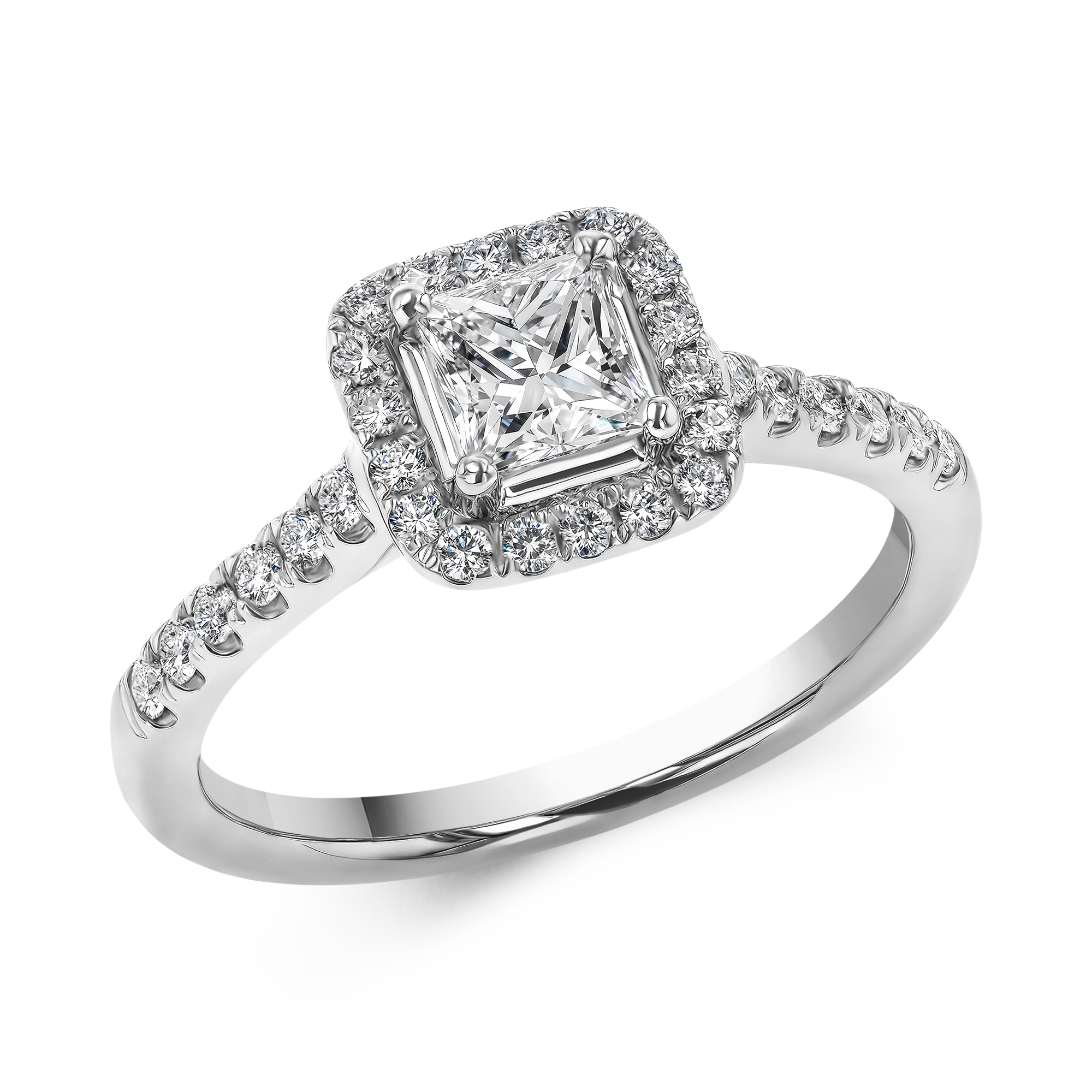 Celestial 0.50ct Diamond Cluster Ring Princess Cut, Claw Set_1