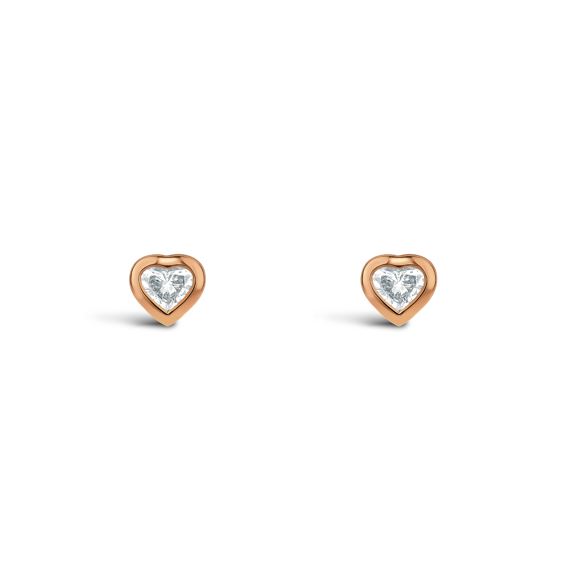 Sundance Diamond Earrings Heartshaped, Rubover Set_1