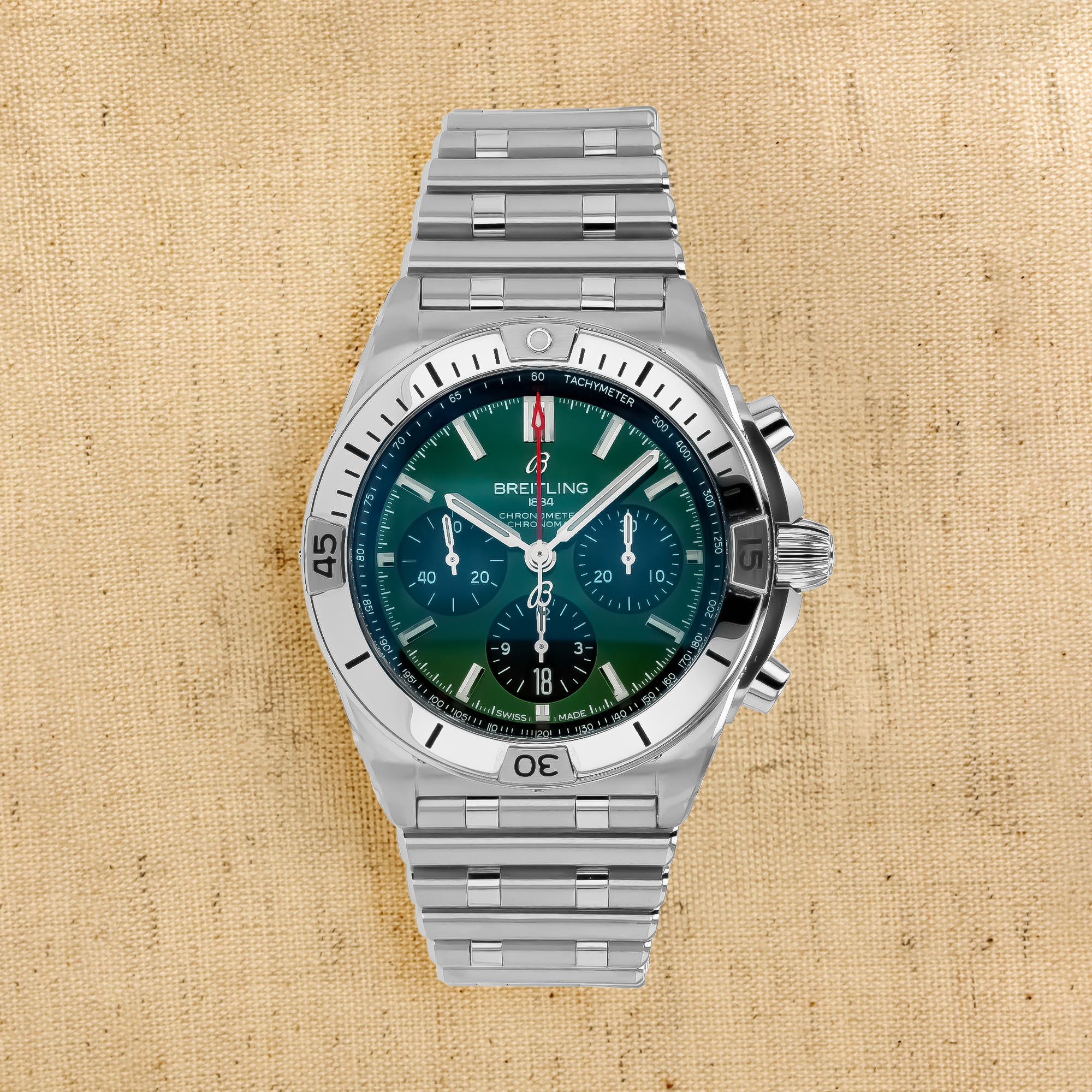 Breitling Chronomat B01 42 42mm, Green Dial, Baton Numeral_1