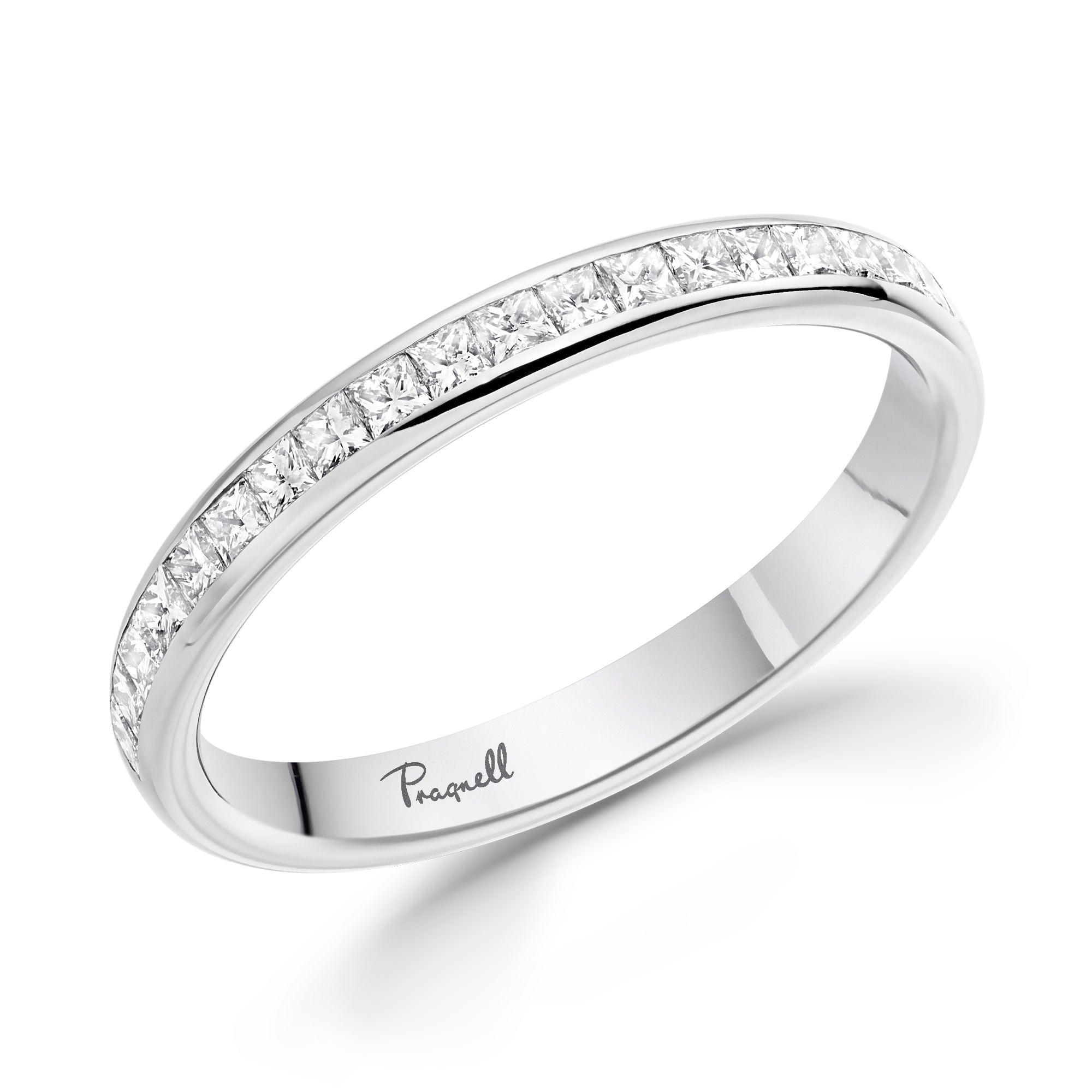 Princess Cut Diamond Half Eternity Ring Princess Cut, Half Eternity, Channel Set_1