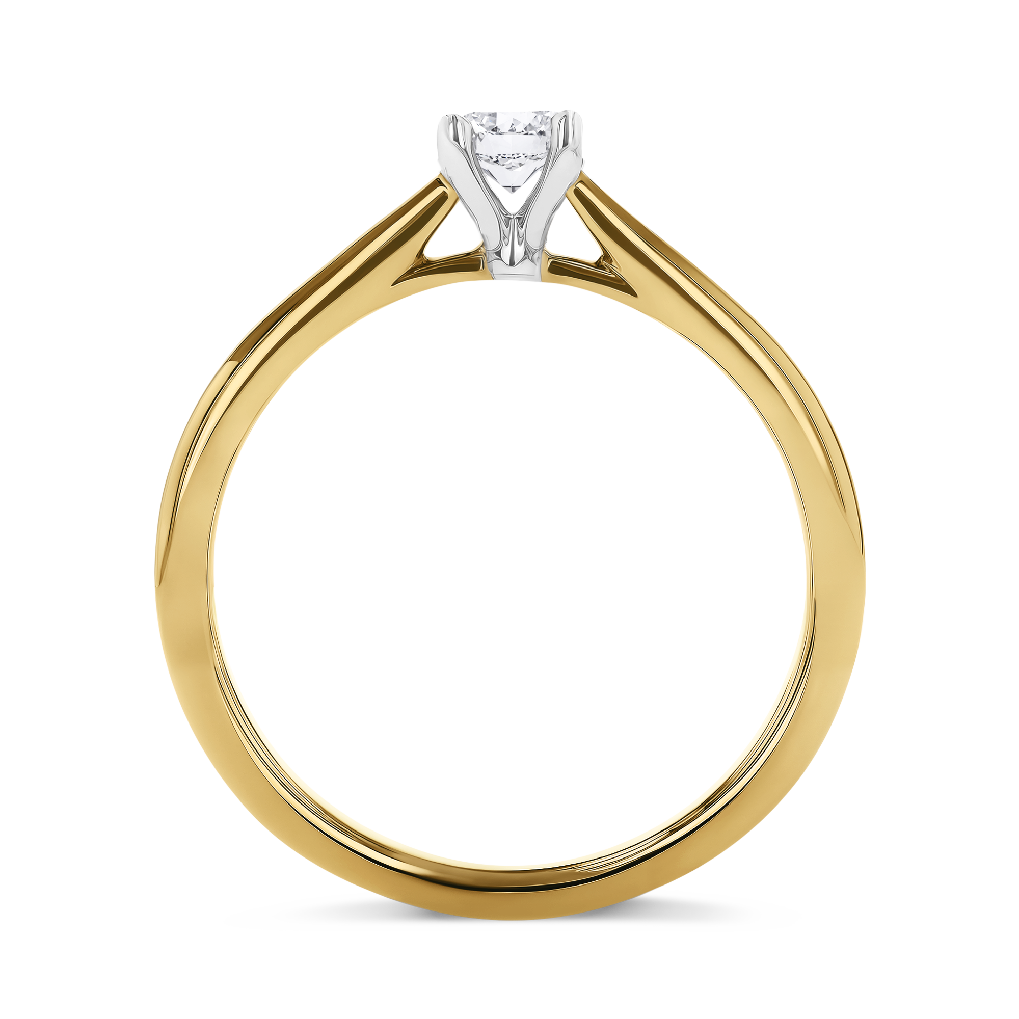 Gaia 0.33ct Oval Diamond Solitaire Ring Oval Cut, Claw Set_3