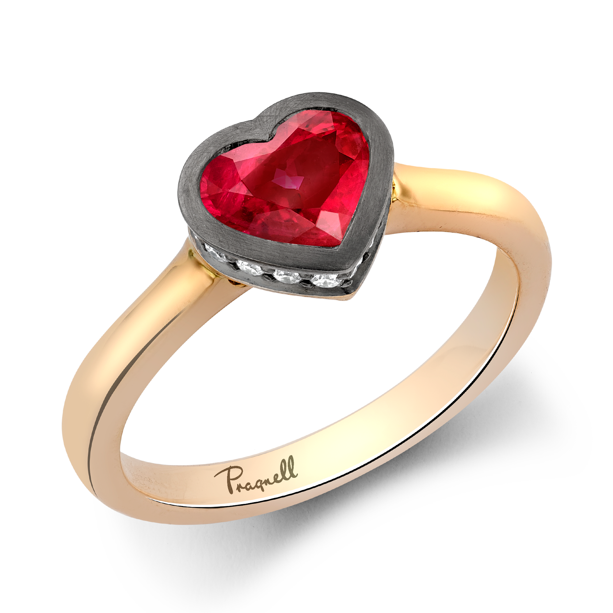 Legacy 1.07 Heartshape Ruby Solitaire Ring Heartshape, Rubover Set_1