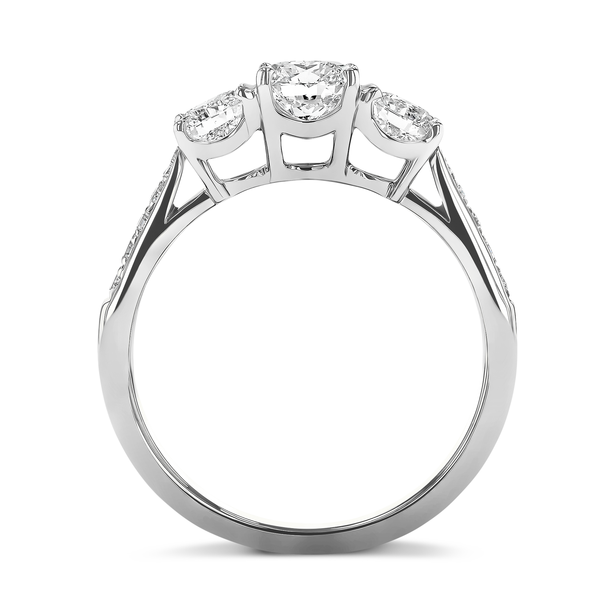 Duchess 0.50ct Diamond Three Stone Ring Brilliant cut, Claw set_3